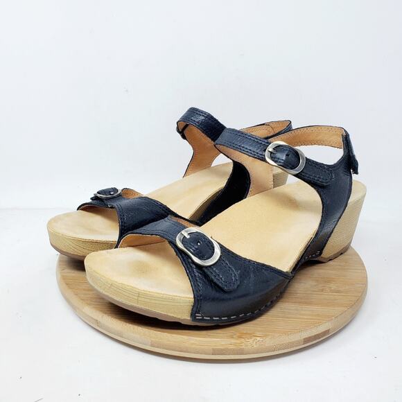 Dansko Tricia Sandals Womens 39 Wedge Comfort Ankle Strap Shoes - Picture 6 of 13